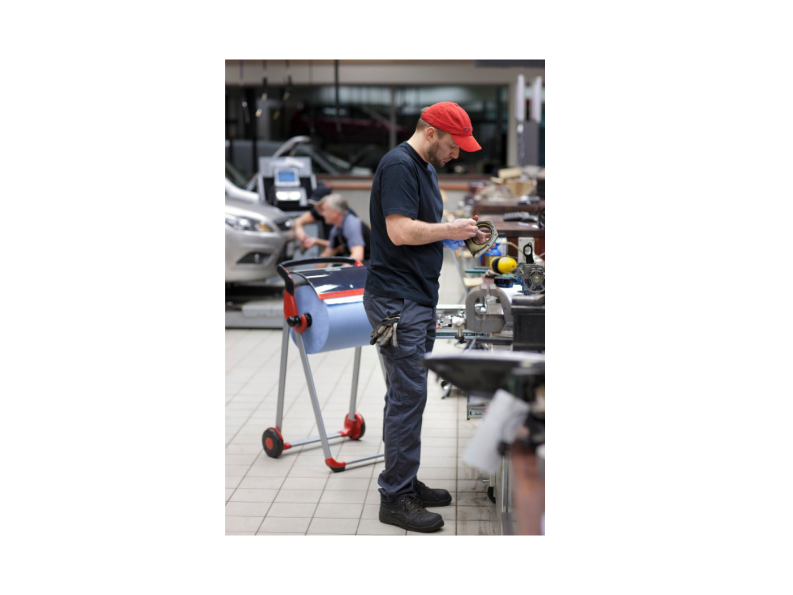 Stojak do czyściw W1 TORK 652008 Black Red Stand Premium